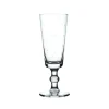 Crystal Champagne Flutes with Stars Design, Set of Four