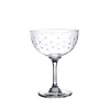 Crystal Champagne Saucers with Stars Design