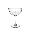 Crystal Champagne Saucers with Lens Design