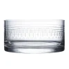 Crystal Ice Bucket with Ovals Design