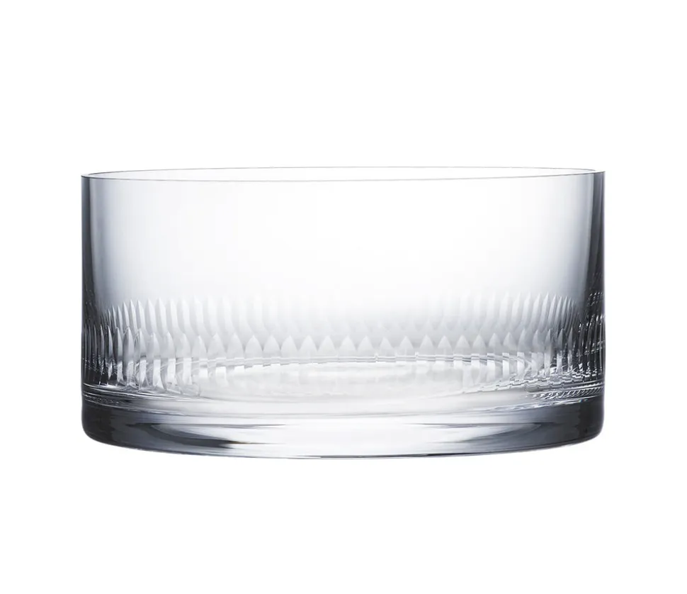 Crystal Ice Bucket with Spears Design