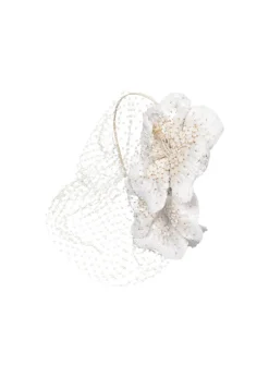 Crystal Orchid Voilette in Cream