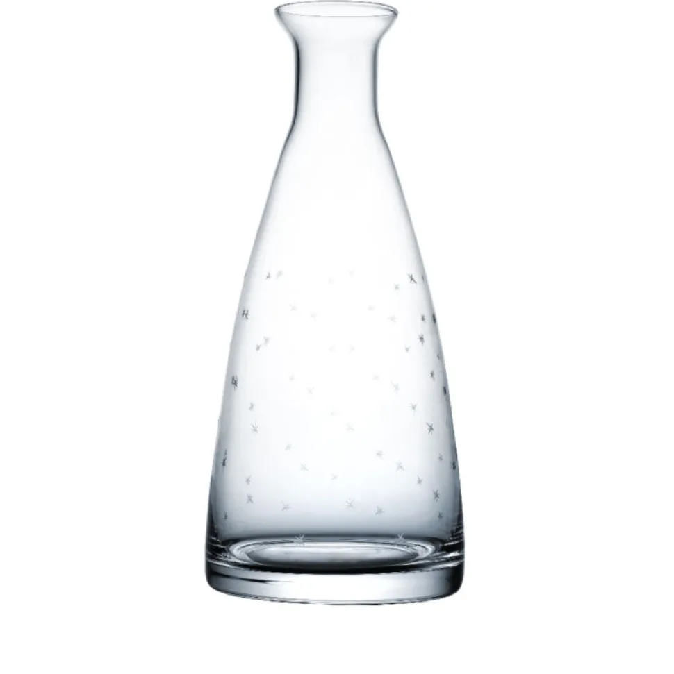 Crystal Table Carafe with Stars Design