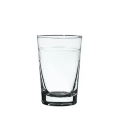 Crystal Tumblers with Bands Design, Set of Six