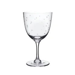 Crystal Wine Glasses with Stars Design