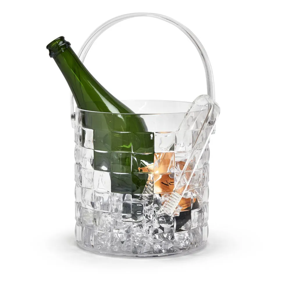 Cubed Ice Bucket with Tongs