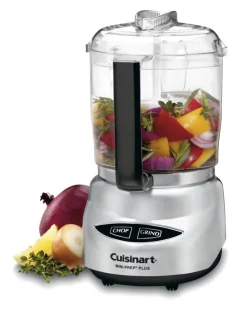4-Cup Mini Prep Plus Processor in Brushed Stainless Finish