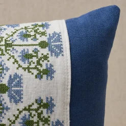 Custis Stripe Embroidered Pillow