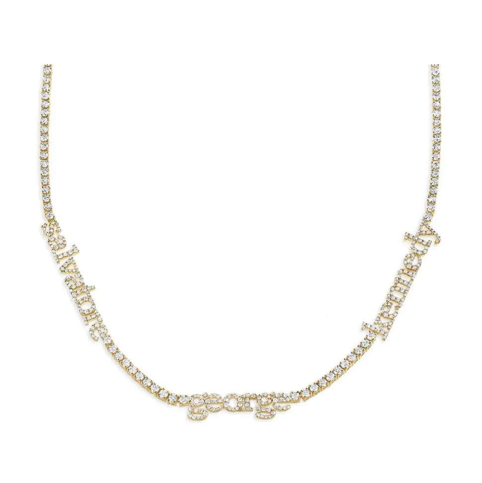 Custom Name Tennis Necklace