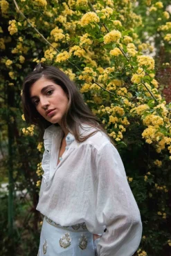 Cypress Blouse in White