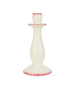 Daisy Candlestick in Raspberry