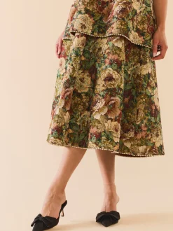 Daisy Dress in Flora Floral Jacquard