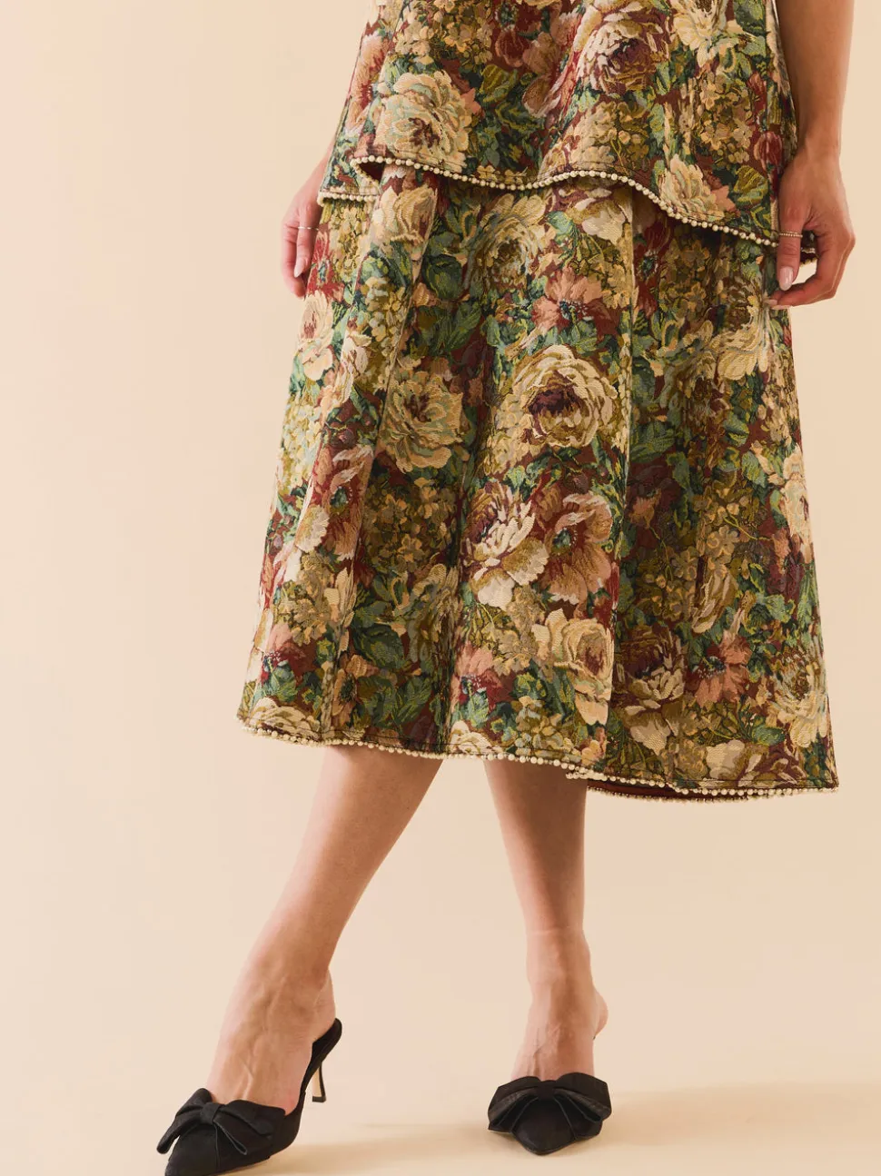 Daisy Dress in Flora Floral Jacquard