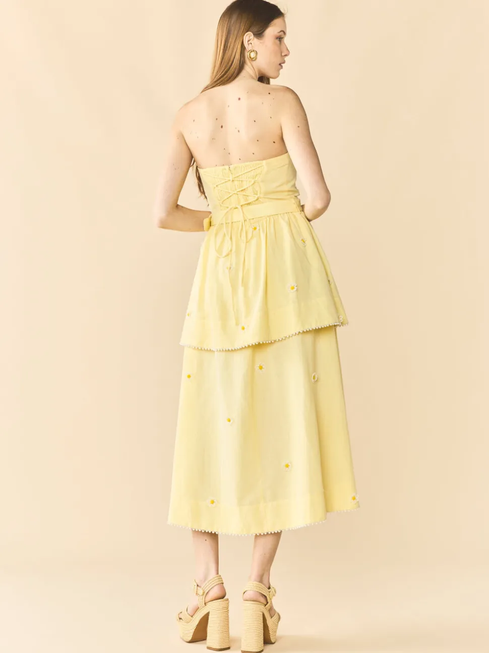 Daisy Dress in Soft Butter Yellow