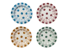 Daisy Plates Multi Collection, Set of 4