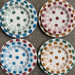 Daisy Plates Multi Collection, Set of 4