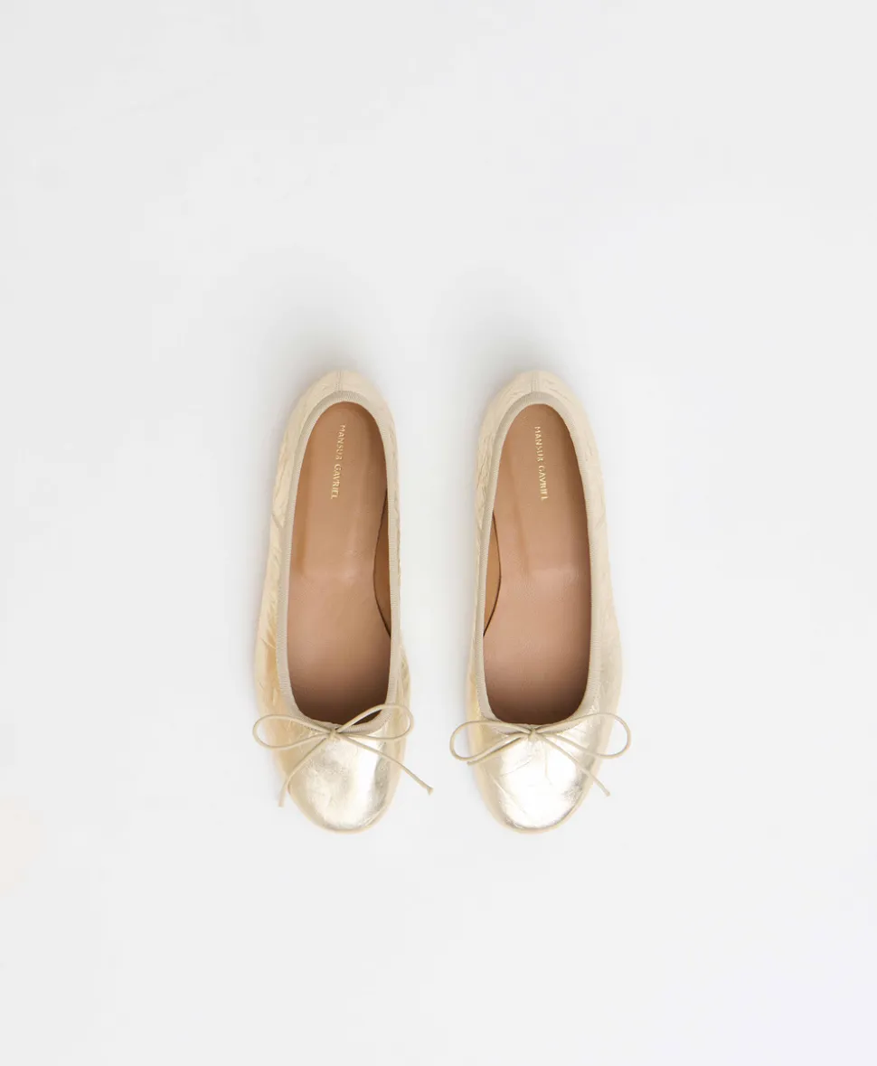 Dance Ballerina in Crinkled Gold