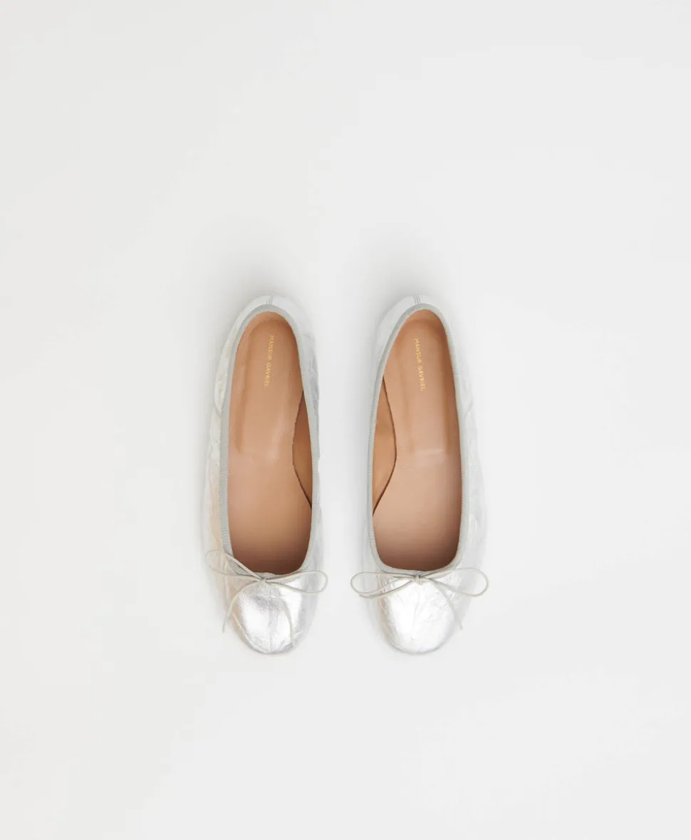 Dance Ballerina in Crinkle Silver