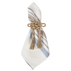 Danish Stripe Napkin in Taupe, Set of 4