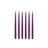 Danish Taper Candles in Heather, Set of 6
