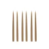 Danish Taper Candles in Nougat, Set of 6