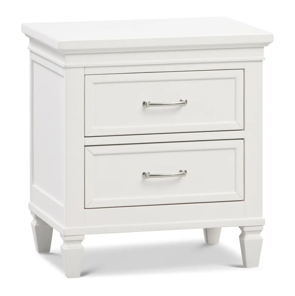 Darlington Assembled Nightstand in Warm White
