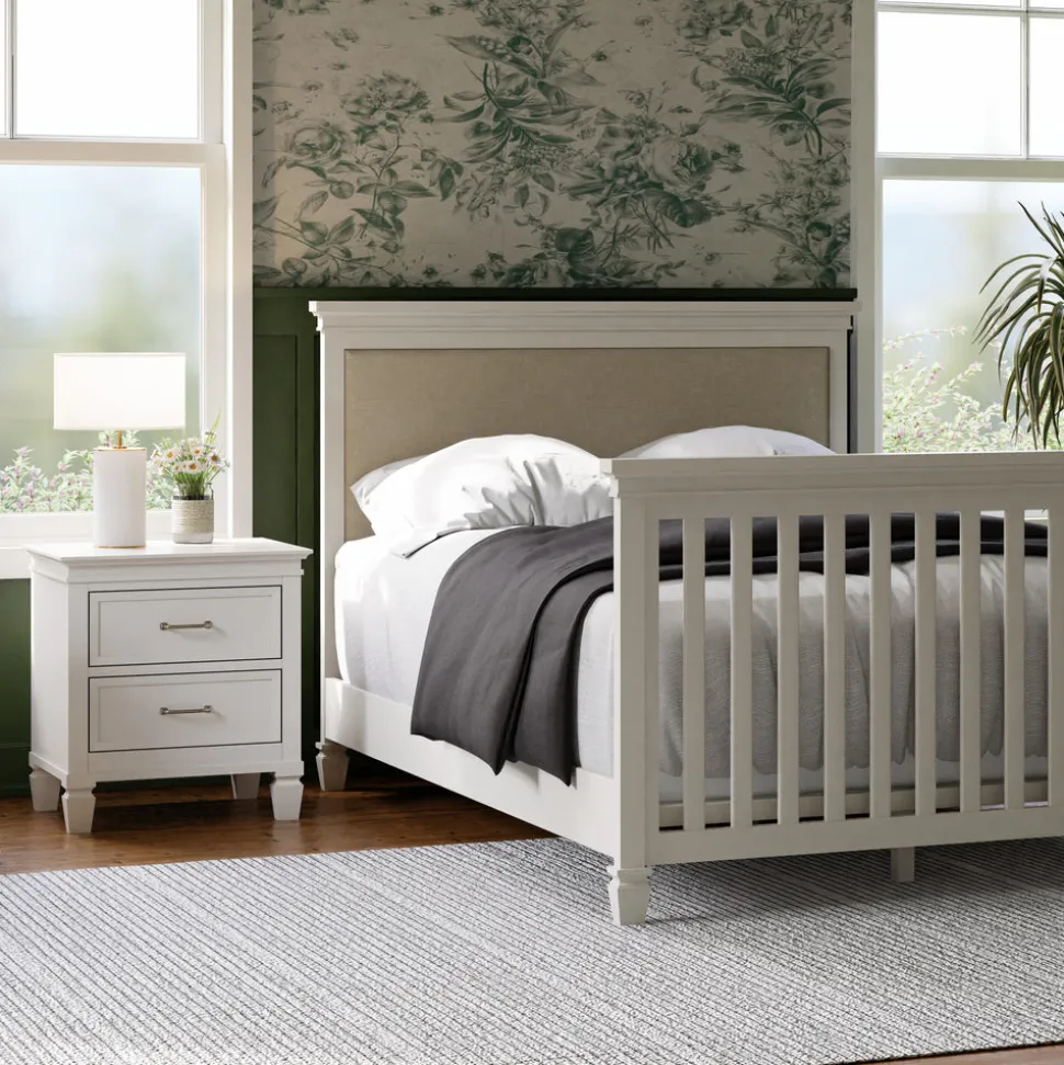 Darlington Assembled Nightstand in Warm White