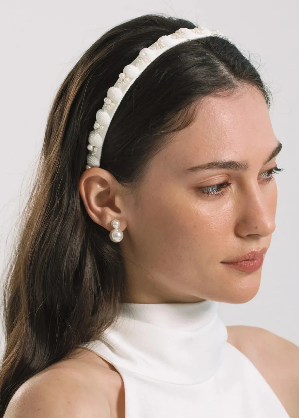 Darya Headband in Dove