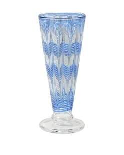 D’Ascoli Donatello Flute Glasses in Sapphire, Set of 6