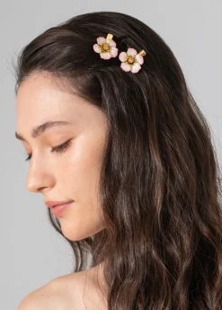 Debbie Hair Clips in Blush