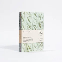 Decorative Marble Pocket Journals, Set of 3