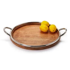 Decorative Round Serving Tray