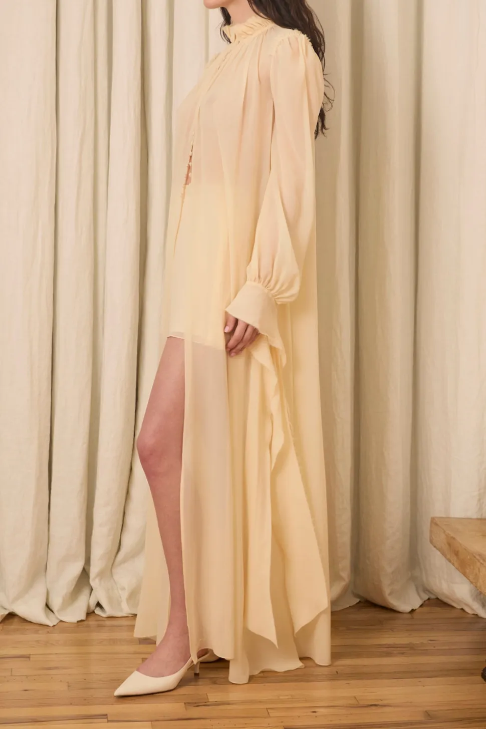 Delaney Blouse in Washed Chiffon