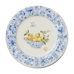 Delft Plates in Lemons, Set of 4