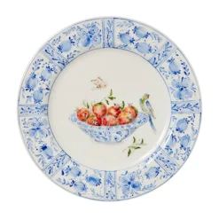 Delft Plates in Pomegranates, Set of 4