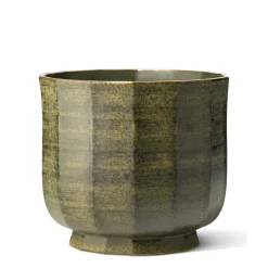 Delmara Large Cachepot in Cedar