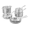 Demeyere Industry 5-Ply Stainless Steel Cookware Set, Set of 10