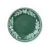 Dessert Plate With White Floral Trim in Cypress