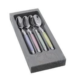 Dessert Spoons in Pastel, Set of 4