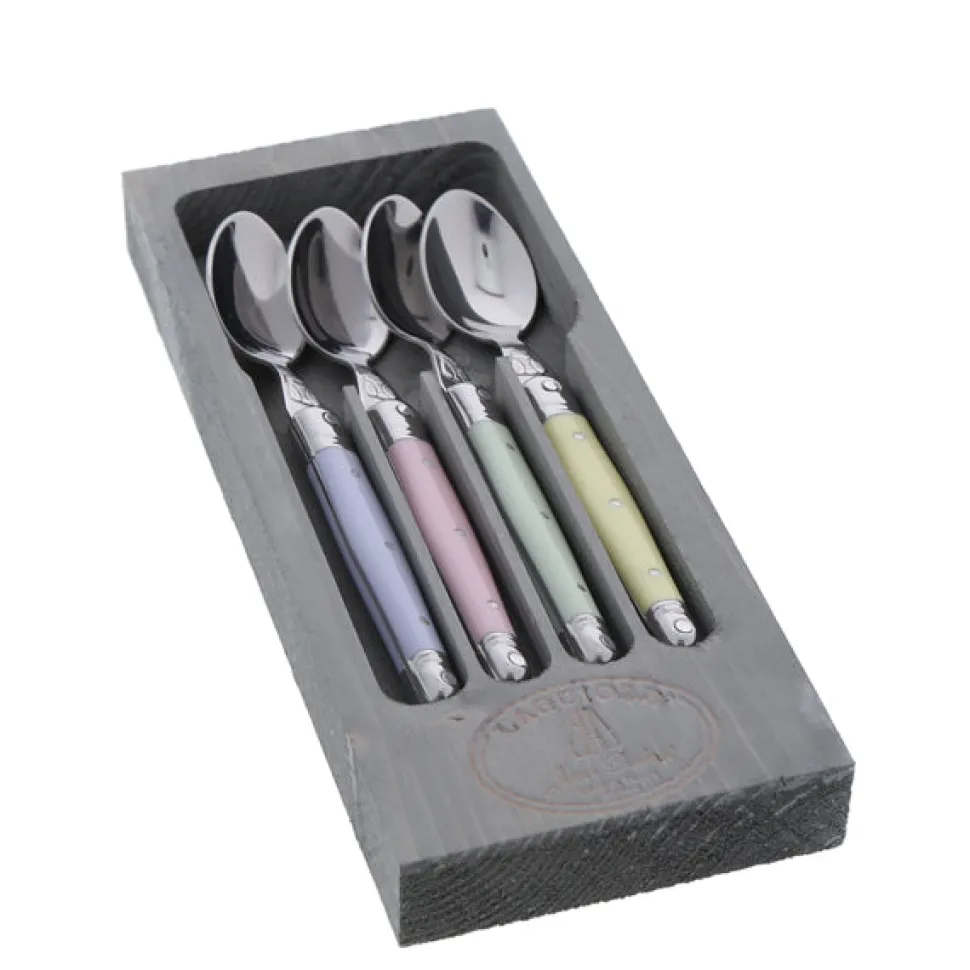 Dessert Spoons in Pastel, Set of 4