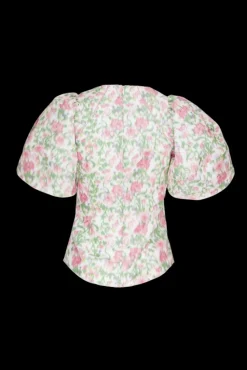 Dexter Top in Pink and Green Tigerlily