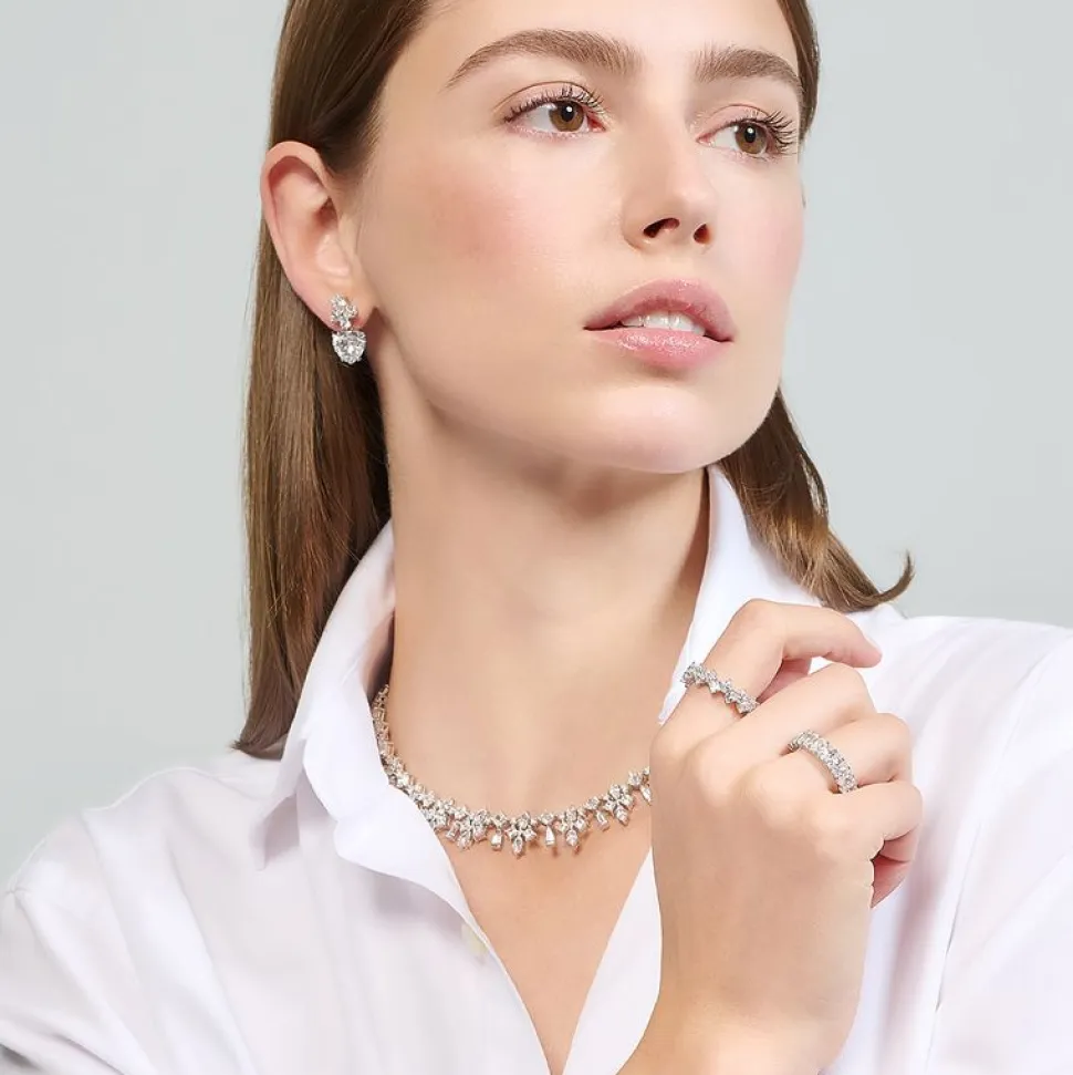 Diamond Cupid Heart Earrings