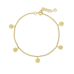 Diamond Five Nesting Gem Bracelet