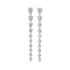 Diamond Nova Earrings. White Gold