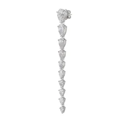Diamond Nova Earrings. White Gold