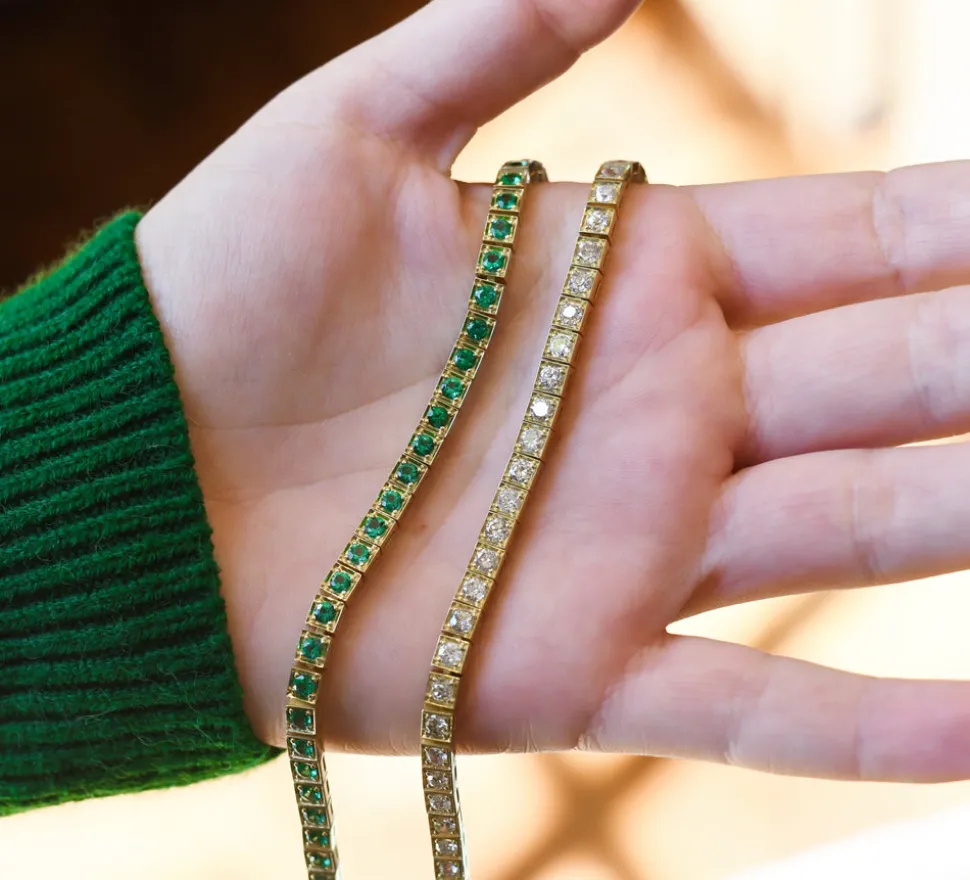 Diamond Pickle Ball Bracelet