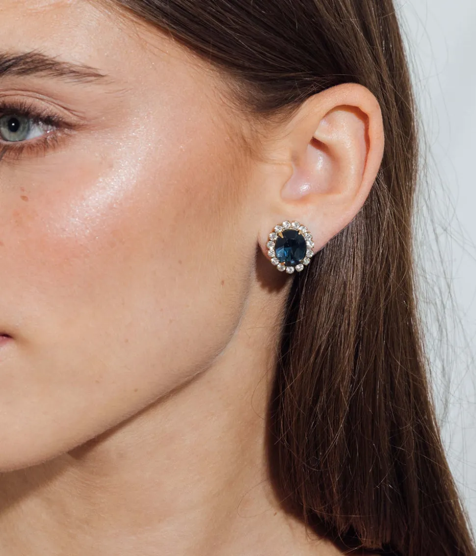 Diana Studs in Blue