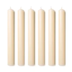 Dinner Candles in Foxglove Ivory