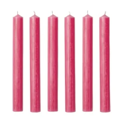 Dinner Candles in Raspberry Pink