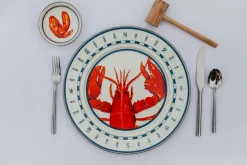 Dinner Plates in Lobster, Set of 4